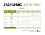 NAPIER BACKROADZ TRUCK TENT: FULL SIZE LONG BED - 19011