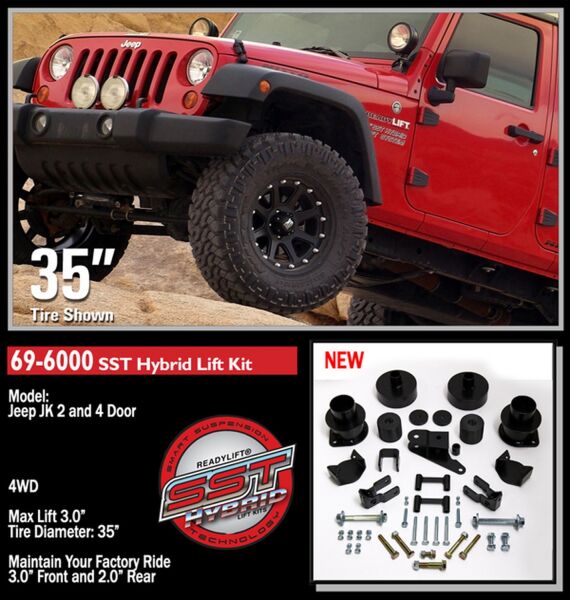 ReadyLift 2007-2018 Jeep Wrangler JK 4WD Exahust Down Pipe Extension main image 0