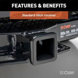 CURT CLASS 5 MULTI-FIT TRAILER HITCH WITH 2IN. RECEIVER - 15511
