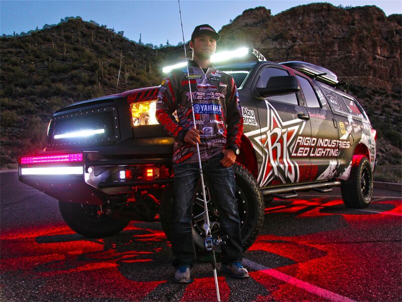 Rigid Industries Rigid A-Series LED Rock Light - High Power / Black Housing / Red / Each (RIG480103)