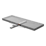 CURT 60IN. X 20IN. ALUMINUM TRAY-STYLE CARGO CARRIER (FOLDING 2IN. SHANK; 500 LBS.) - 18100