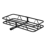CURT 48IN. X 20IN. BLACK STEEL BASKET CARGO CARRIER (1-1/4IN.; 2IN. ADAPTER; 500 LBS.) - 18145
