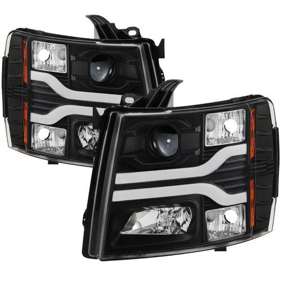 SPYDER PROJECTOR/DRL HEADLIGHTS | SILVERADO 1500 07-13 VERSION 3 (SET)