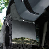 HUSKY KICK BACK MUD FLAPS 12" WIDE - STAINLESS STEEL TOP AND WEIGHT