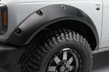 BUSHWACKER POCKET STYLE FENDER FLARES - 21-22 FORD BRONCO 4DR - 4PC - 20960-02