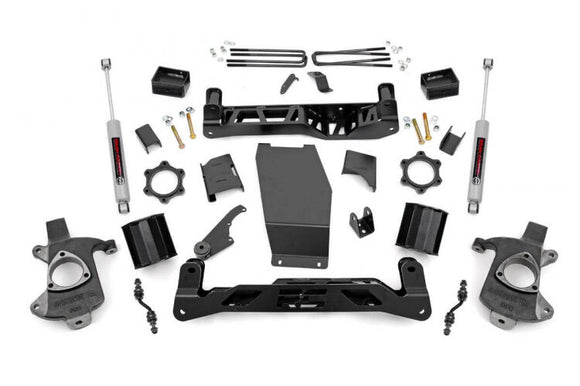 ROUGH COUNTRY 5 INCH LIFT KIT | ALUM/STAMP STEEL | V2 | 14-18 SILVERADO/SIERRA 1500 - 22470