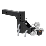 CURT ADJUSTABLE TRI-BALL MOUNT (2IN. SHANK; 1-7/8IN.; 2IN./2-5/16IN. BALLS) - 45799