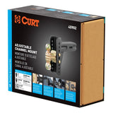 CURT ADJUSTABLE CHANNEL MOUNT WITH DUAL BALL (2-1/2IN. SHANK; 20;000 LBS.; 6IN. DROP) - 45902