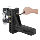 CURT ADJUSTABLE CHANNEL MOUNT WITH 2-5/16IN. BALL/PINTLE (2-1/2IN. SHANK; 20;000 LBS. - 45908