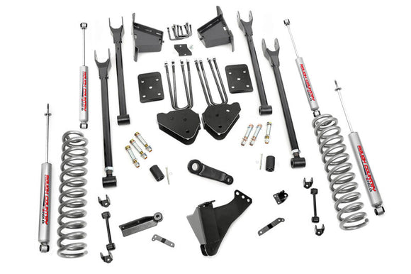 ROUGH COUNTRY 6 INCH LIFT KIT | DIESEL | 4-LINK | NO OVERLOAD | FORD F250/F350 4WD (17-22) - 52620