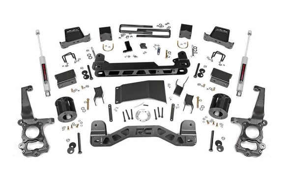 ROUGH COUNTRY 6 INCH LIFT KIT | STRUT SPACER & N3 SHOCKS | FORD F-150 4WD (2015-2020) - 55730