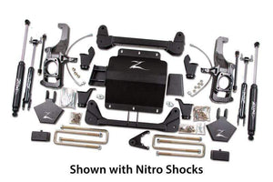 ZONE OFFROAD 5" SUSPENSION LIFT KIT w/NITRO SHOCKS | 2011-2019 SILVERADO/SIERRA 2500/3500 2WD/4WD
