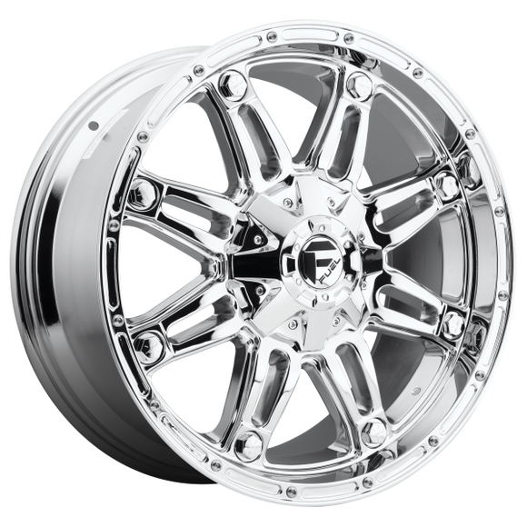 FUEL HOSTAGE D530 1PC 20X10 8X170 CHROME PLATED -18MM - D53020001747
