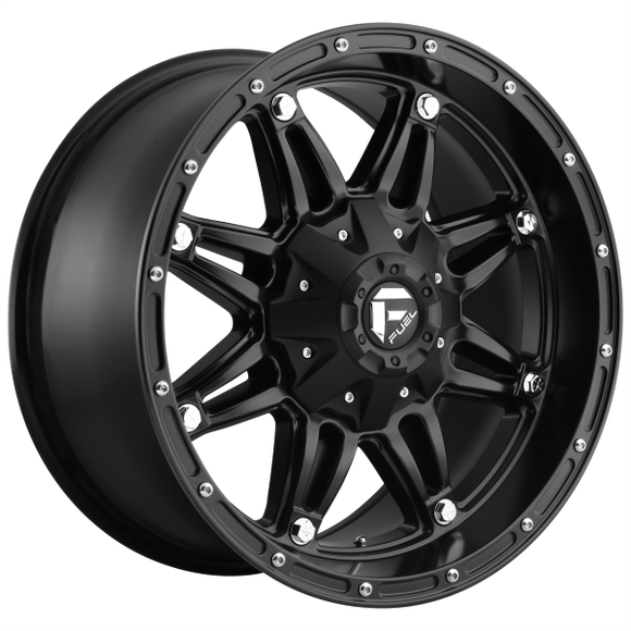 FUEL HOSTAGE D531 1PC 20X14 8X6.5 MATTE BLACK -76MM - D53120408245
