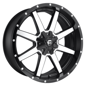 FUEL MAVERICK D537 1PC 20X9 8X180 MATTE BLACK MACHINED FACE 20MM - D53720901857