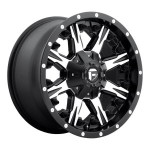 FUEL NUTZ D541 1PC 20X10 6X135/6X139.7 MATTE BLACK & MACHINED -24MM - D54120009845