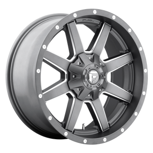 FUEL MAVERICK D542 1PC 20X9 6X135/6X139.7 MATTE GUN METAL & MILLED 01MM - D54220909850