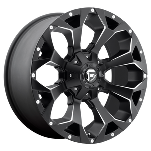 FUEL ASSAULT D546 1PC 20X9 6X135/6X139.7 MATTE BLACK & MILLED 19MM - D54620909856