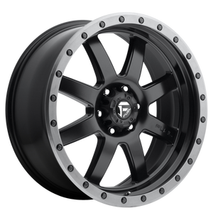 FUEL TROPHY D551 1PC 17X8.5 5X5.5 MATTE BLACK & GUN METAL -6MM - D55117858545