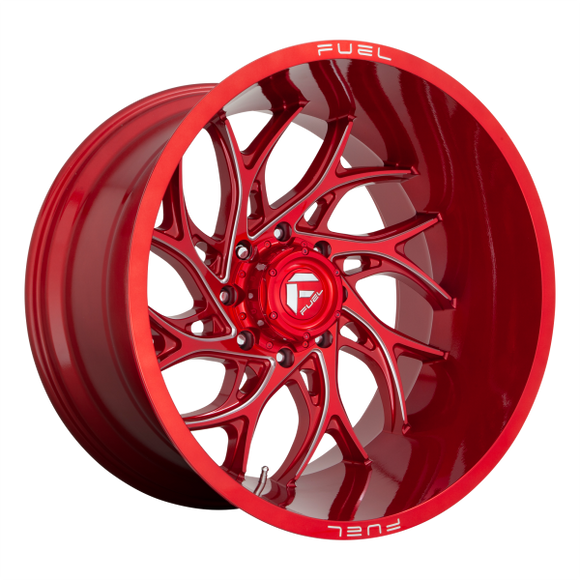 FUEL RUNNER D742 1PC 20X9 6X135 CANDY RED & MILLED 01MM - D74220908950