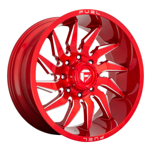 FUEL SABER D745 1PC 20X10 8X170 CANDY RED & MILLED -18MM - D74520001747