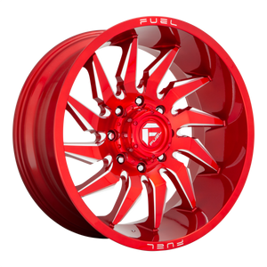 FUEL SABER D745 1PC 22X12 6X139.7 CANDY RED & MILLED -44MM - D74522208447