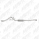 MBRP ARMOR PLUS CATBACK STAINLESS EXHAUST SYSTEM - 03-06 SILVERADO/SIERRA 1500 4.8L/5.3L - S5018409