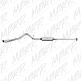 MBRP 3" Cat Back, Single Side, AL, 07-08 SILVERADO/SIERRA EXT CAB/CREW CAB 4.8L/5.3L/6.0L - S5036AL