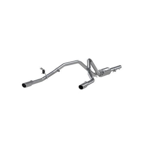 MBRP 2.5" Cat Back, Dual Split Rear, AL, 2009-2013 SILV/SIERRA 1500 4.8/5.3/6.0L RC/EC/CC (excluding 8' bed) - S5058AL