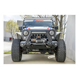 ARIES TRAILCHASER STEEL FRONT BUMPER CENTER SECTION | 2007-2018 JEEP WRANGLER JK - 2081000