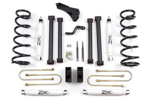 ZONE OFFROAD 5" 4-LINK SUSPENSION SYSTEM WITH NITRO SHOCKS | 2003-2007 DODGE RAM 2500/3500