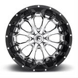 FUEL ASSAULT 2PC D246 22X10 8X6.5 CHR-PLATED-GBL -13MM - D24622008250