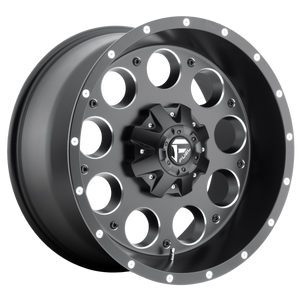 FUEL REVOLVER D525 1PC 17X9 8X170 MATTE BLACK & MILLED -12MM - D52517901745