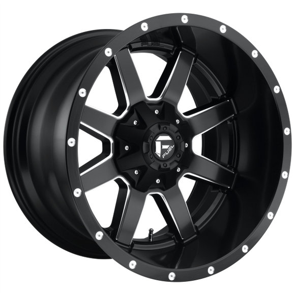 FUEL MAVERICK D538 1PC 20X9 8X6.5 MATTE BLACK & MILLED 01MM - D53820908250