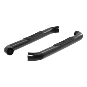 ARIES 3" ROUND BLACK RUNNING BOARDS | 2007-2018 CHEVY/GMC 1500/2500/3500 REG CAB - 204048