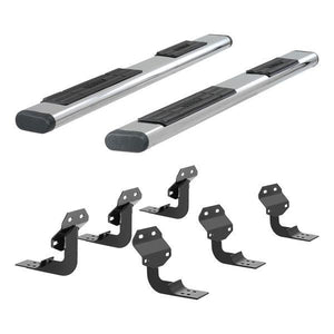 ARIES 6" CHROME OVAL RUNNING BOARDS | 15-24 F150 & 17-24 F250/F350/F450/F550 CREW CAB - 4444027