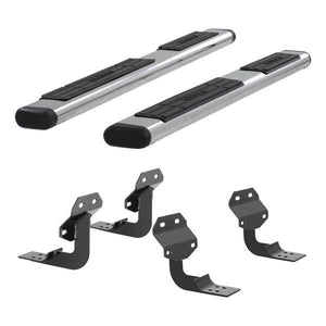 ARIES 6" CHROME OVAL RUNNING BOARDS | 15-24 F150 & 17-24 F250/F350/F450/F550 EXT CAB - 4444042
