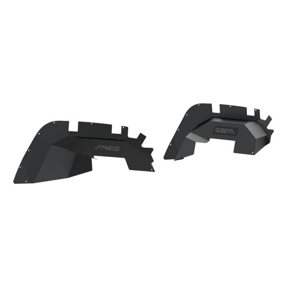 ARIES ALUMINUM FRONT INNER FENDER LINERS - 2018-2024 JEEP WRANGLER JL & 2020-2024 JEEP GLADIATOR - 1500550