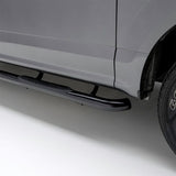 ARIES 3" ROUND BLACK STEEL SIDE BARS; 99-13 SILVERADO/SIERRA 1500/2500/3500 EXTENDED CAB - 204009