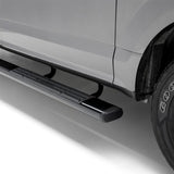ARIES 6" OVAL CARBIDE RUNNING BOARDS w/BRACKETS | 2007-2018 CHEVY/GMC 1500/2500/3500 DBL/EXT CAB - 4445001
