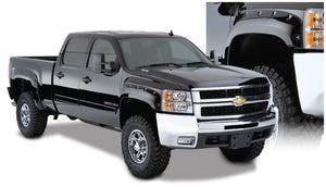 BUSHWACKER CUT-OUT FENDER FLARES - 2007-2013 SILVERADO 1500/2500/3500 6.6' & 8' BED ONLY