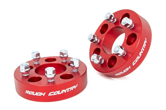 ROUGH COUNTRY 1.5-INCH WHEEL SPACERS (PAIR | RED) - 1090RED