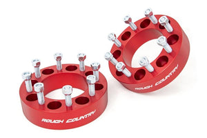 ROUGH COUNTRY 2-INCH 8 x 6.5" WHEEL SPACERS (PAIR) - 1095RED