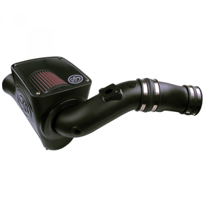 S&B COLD AIR INTAKE FOR 03-07 FORD F250 F350 F450 F550 V8-6.0L POWERSTROKE COTTON CLEANABLE RED