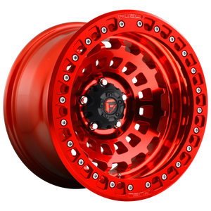 FUEL ZEPHYR 1PC D100 BEADLOCK 17X9 5X5.0 GL-RED -38MM - D10017907536