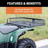 CURT 41IN. X 26IN. BLACK STEEL UNIVERSAL ATV CARGO CARRIER - 18101
