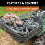 CURT 41IN. X 26IN. BLACK STEEL UNIVERSAL ATV CARGO CARRIER - 18101