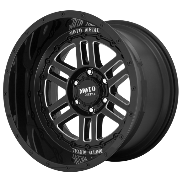 MOTO METAL DEEP SIX MO800 20X10 8X170 G-BLK MILL -18MM - MO80021087318N