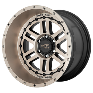 MOTO METAL MO800 DEEP SIX 20X10 6X139.7 SATIN BLACK & BRONZE TINT -18MM - MO80021068618N