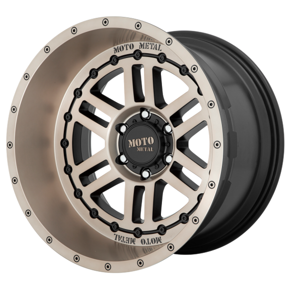 MOTO METAL MO800 DEEP SIX 20X10 6X139.7 SATIN BLACK & BRONZE TINT -18MM - MO80021068618N